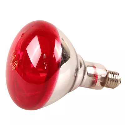 Лампа инфракрасная JK Lighting 150 Bт E27 R125 закаленное стекло красная