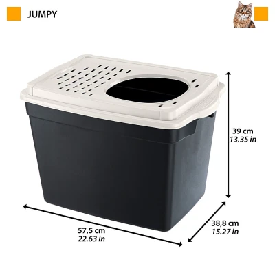 Закрытый туалет Ferplast с верхним входом JUMPY для кошек