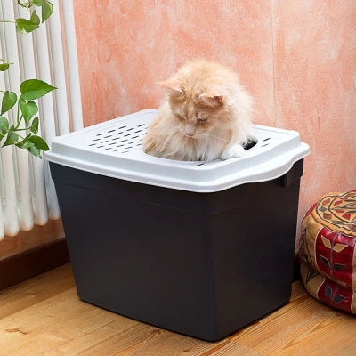 Закрытый туалет Ferplast с верхним входом JUMPY для кошек