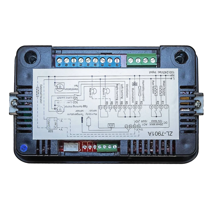 Терморегулятор Lilytech ZL-7901A темп + влажность + 3 таймера