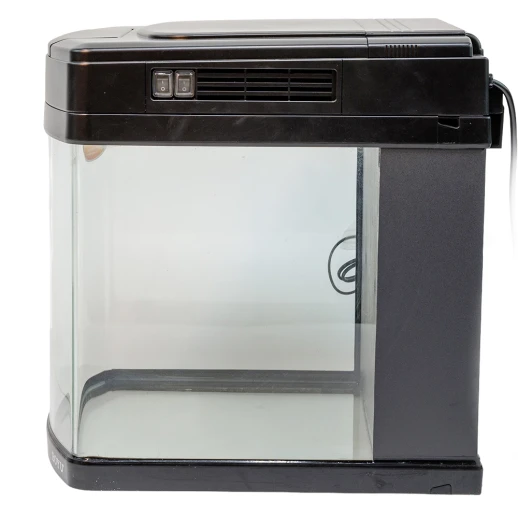 Аквариум Boyu Happy Family HS-45A панорамный, 65 л, с фильтром, УФ-стерилизатором и освещением, черный