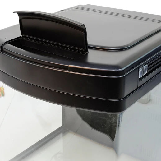 Аквариум Boyu Happy Family HS-45A панорамный, 65 л, с фильтром, УФ-стерилизатором и освещением, черный