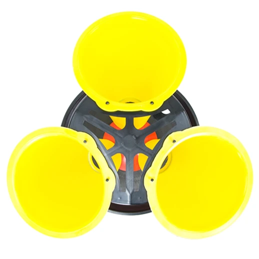 Установка Cimuka для кур 3 конуса карусельная со стойкой пластик сталь