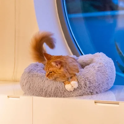 Мягкий лежак Ferplast CUDDLY 80 для животных серый