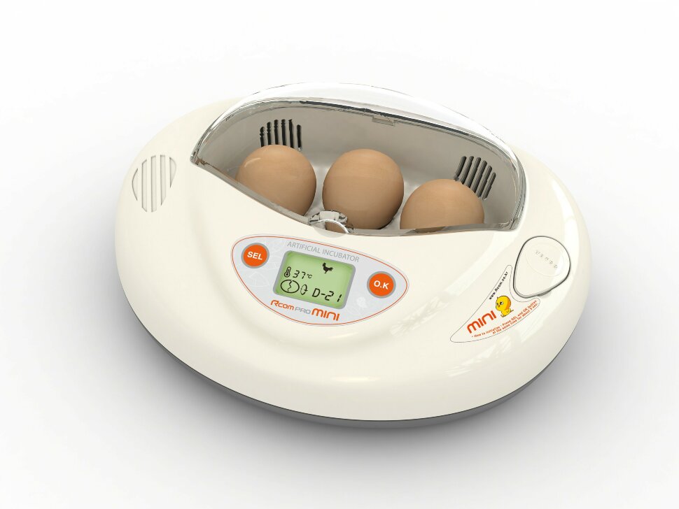 Инкубатор автоматический на 3 яйца Rcom MINI PRO (PX-03) Южная Корея