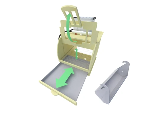Клетка для перепелов МирПтиц XS на 9 перепелов