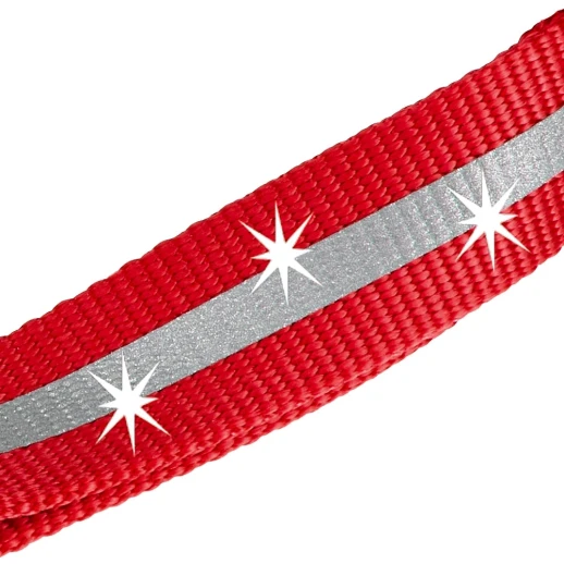 Поводок Ferplast CLUB REFLEX 25/120 красный со светоотражающей полоской