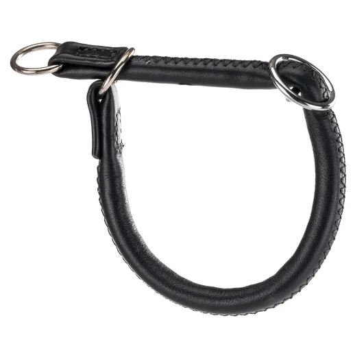 Ошейник-полуудавка Ferplast VOGUE CORD CS10/35 из натуральной кожи,черный