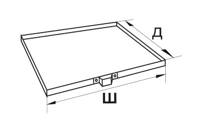 Металлический поддон на заказ