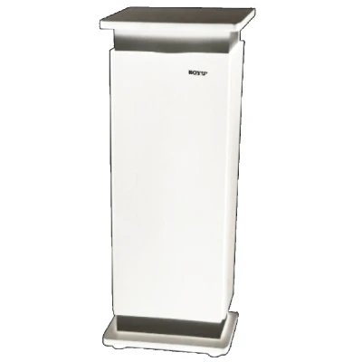 Аквариум с тумбой Boyu EC-400 панорамный, 33 л, с фильтром и LED-лампой, белый