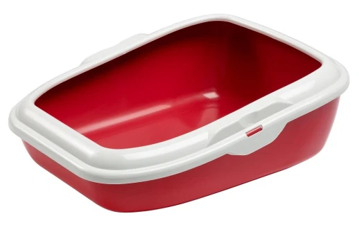 Открытый туалет Ferplast для кошек MODERNA с высокими краями и съемным пластиковым бортом