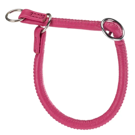 Ошейник-полуудавка Ferplast VOGUE CORD CS10/40 из натуральной кожи,фуксия