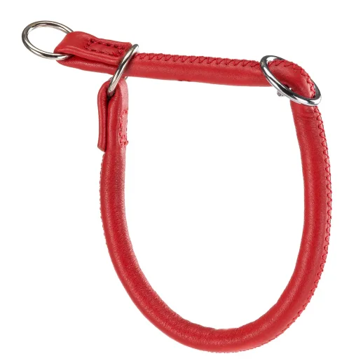Ошейник-поллудавка Ferplast VOGUE CORD CS10/40 из натуральной кожи,красный