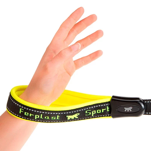 Поводок Ferplast SPORT DOG MATIC G20/120 желтый